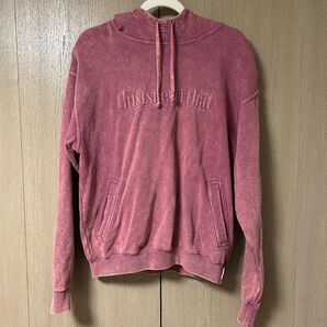 thisisneverthat パーカー レッド 古着風 S