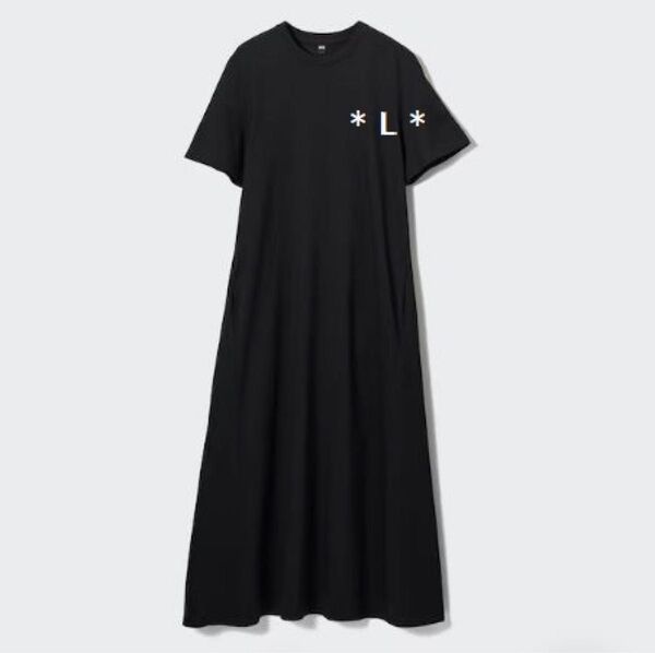 マーセライズコットンAラインワンピース(半袖・標準丈・115.5~126.5cm)UNIQLO