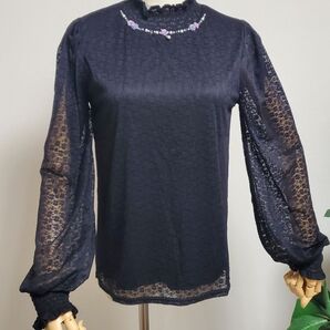 axes femme ビジューデザイン総レースPO レース