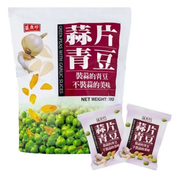 台湾おつまみ盛香珍にんにく味グリーンピース15個入り