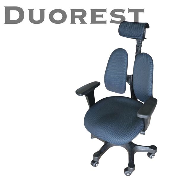 ☆極美品☆ Duorest デュオレスト DR-7501SP 可動肘 メッシュ地 可動ヘッドレスト 姿勢サポート