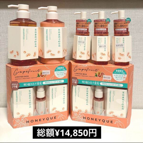 新品未使用 ハニーク リッチグロス ミニヘアミスト付き限定キット セット