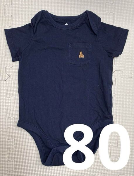 GAP ギャップ 80cm くま ロンパース ネイビー ベビー服