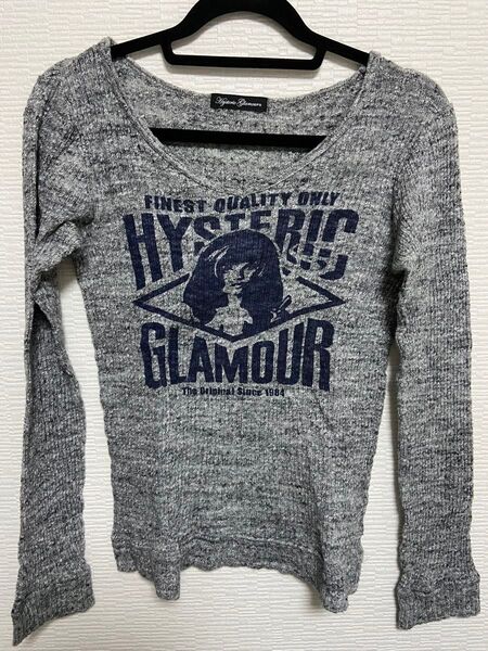 HYSTERIC GLAMOUR ヒステリックグラマー ロングTシャツ グレー 日本製