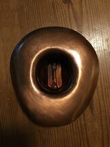 テンガロンハット型 銅製 手作り灰皿 アメリカ製_画像3