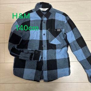 H&M チェックシャツ 140cm