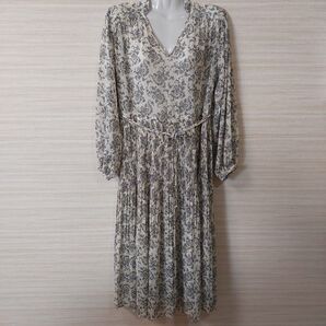 【極美品】ユニクロ UNIQLO :C * シアー ペイズリー柄 ワンピース S