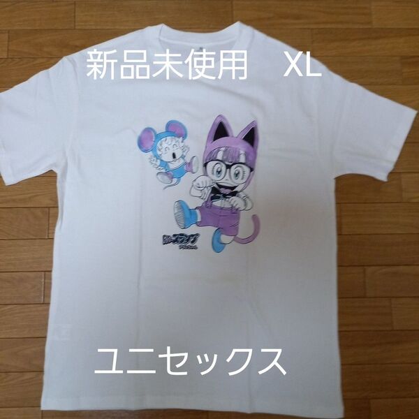 Dr.スランプアラレちゃんTシャツ アラレちゃんとがっちゃんコスプレTシャツ プリントTシャツ ユニセックス 白 XLサイズ