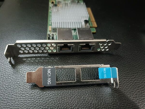 Intel X540-T2 10Gb Ethernet Card ファン付複数有