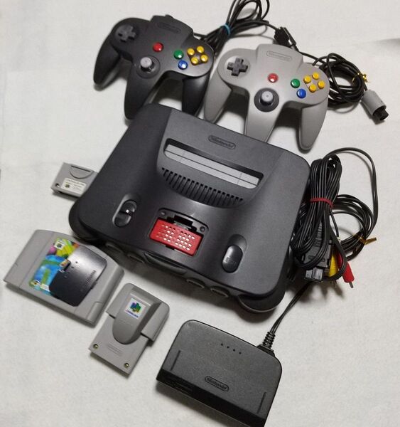 ニンテンドー64 本体 拡張バック コントローラー 2個 振動バック メモリ セット