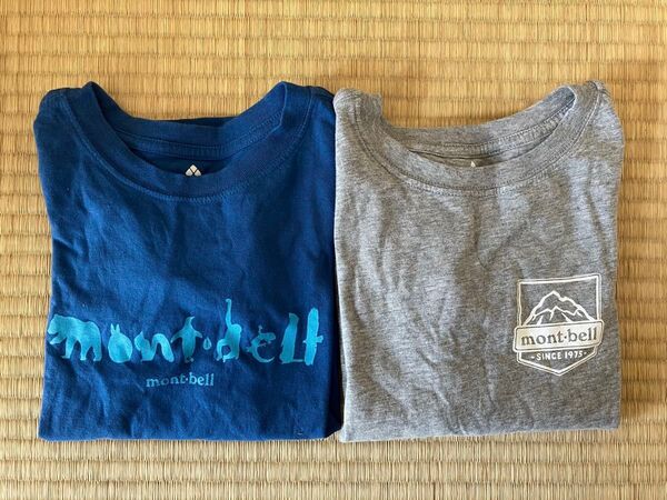一回のみ着用★モンベル★コットン長袖Tシャツ2枚120cm