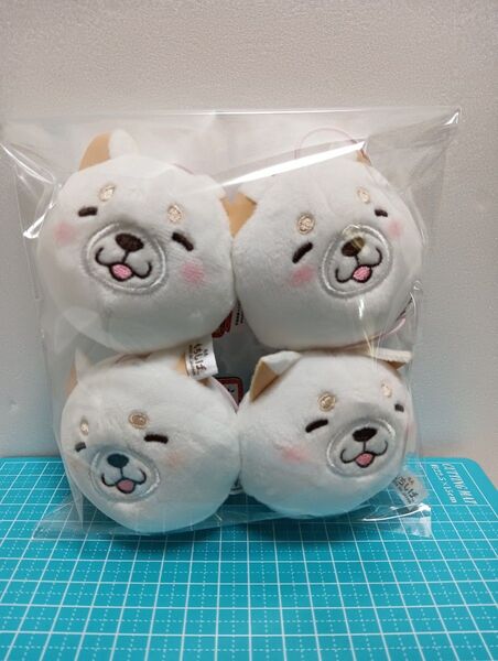 忠犬 もちしば☆フェイスマスコット☆4個まとめて