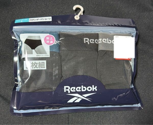 Reebok リーボック 股上普通 スタンダードショーツ 3枚組 Lサイズ
