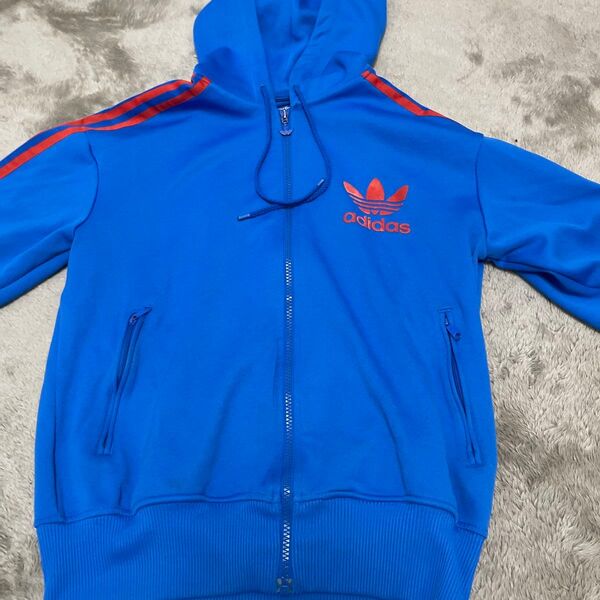 adidas ジャージ ブルー Mサイズ