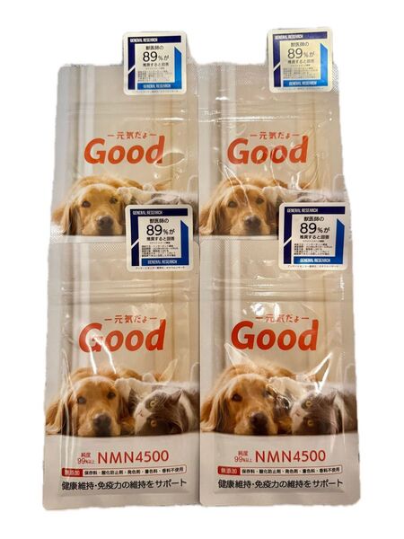 4袋セット NMN4500 ペット 犬猫サプリ モアリッチ わん・にゃんサプリGood