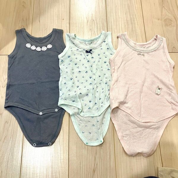 西松屋 ボディスーツ メッシュ肌着 ベビー服