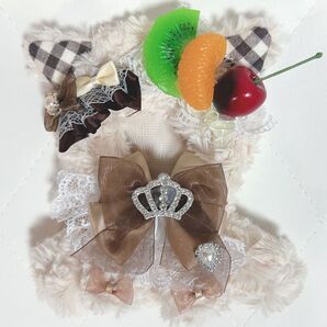 ちびぐるみ お座り ぬい服 プリンアラモード