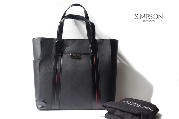 送料無料★新品|未使用|シンプソンロンドン|SIMPSON LONDON|グレインレザートートバッグ|SLライン
