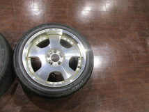 【大幅値下げ/最終処分】中古★BLEST Bahnsport★18インチ タイヤ ホイール2本セット★255/40R18 9J 100/114.3マルチ 8穴 +35★ディッシュ_画像2