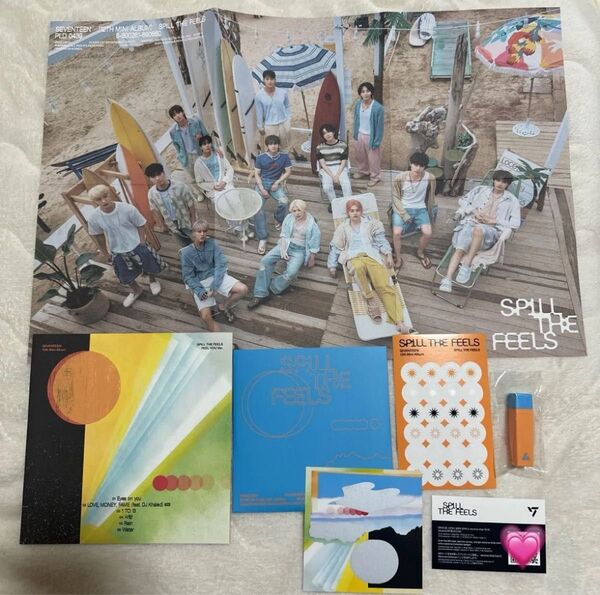 SEVENTEEN spill the feels 未再生 CD セット セブチ ミニポスター QRコード 未使用