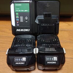 ハイコーキ HIKOKI 36Vマルチボルトバッテリー2個&充電器 BSL36A18 UC18YDL2 中古品