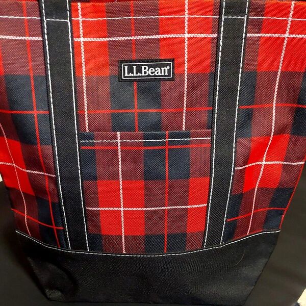 L.L.Bean トートバッグ 赤チェック エコバック