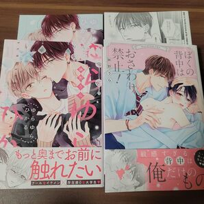 ゆらゆらひかる ぼくの背中はおさわり禁止 鉢野うら BLコミック2冊セット