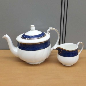 ウェッジウッド CROWN SAPPHIRE ポット＆ミルクポット2点セット WEDGWOOD クラウンサファイア 札幌