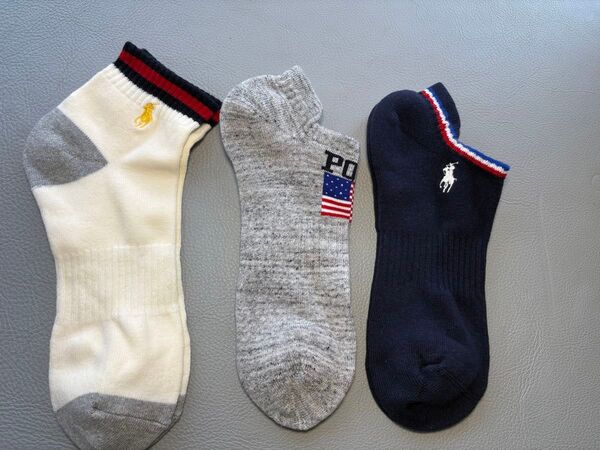 POLO ポロラルフローレン メンズ 靴下 3足セット 25-28CM