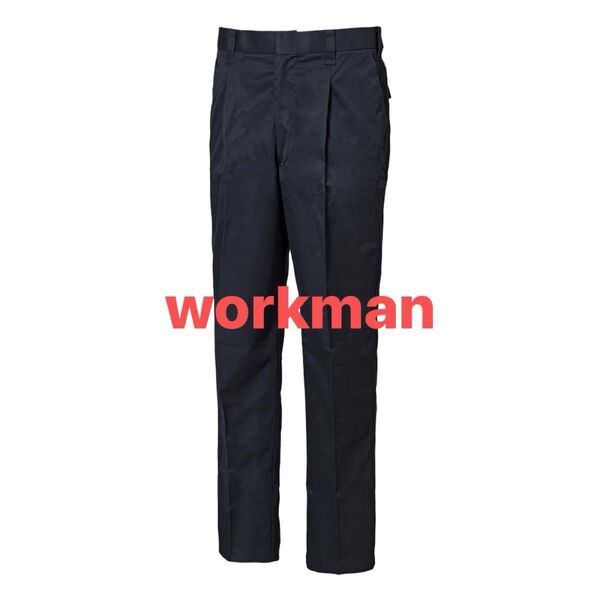 メンズ ワークマン workman スラックス 紺色 W76