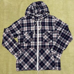 CORISCO チェック柄フード付きパーカー M 新品