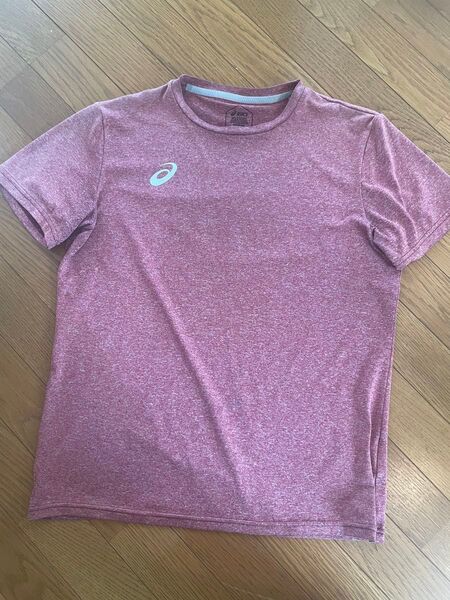 asics アシックス ピンク ランニングtシャツ