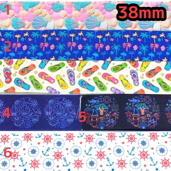 グログランリボン 38mm リボン 切り売り ハンドメイド