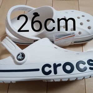 5【大人気殺到激安】新品クロックス ホワイト系メンズ レディース(白)26cm
