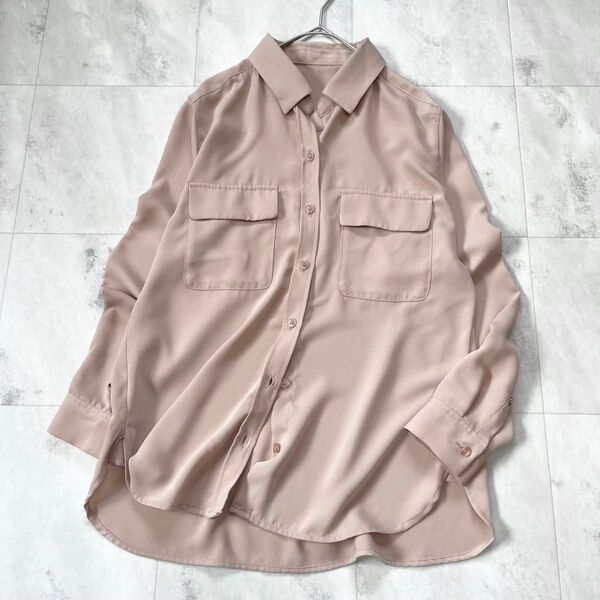 【美品】ROPE オーバーサイズ スキッパーシャツブラウス 長袖