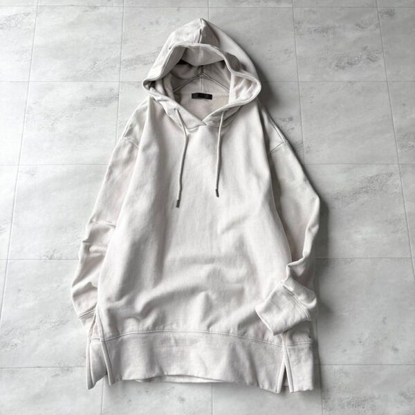 iCB 洗える Ragged プルオーバーパーカー スリット S