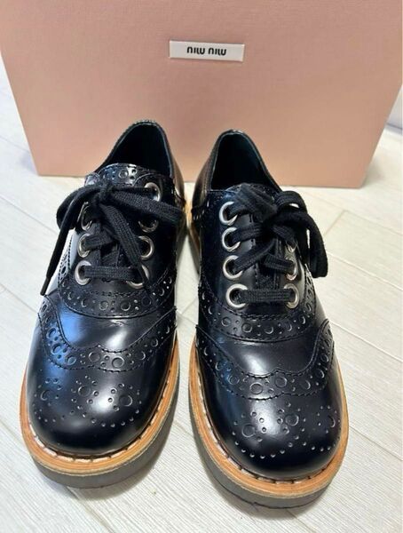 miu miu ウイングチップローファー 36サイズ ミュウミュウ