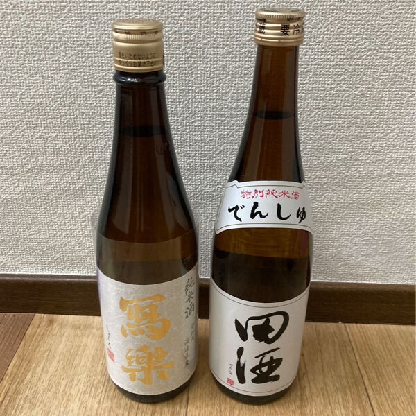 日本酒『田酒(特別純米酒)、冩樂(純米酒)』4合瓶 計2本