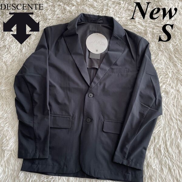 新品 デサント メンズ アウターウェア THE ONE Tailored Jacket DX-C2371AP ブラック Sサイズ
