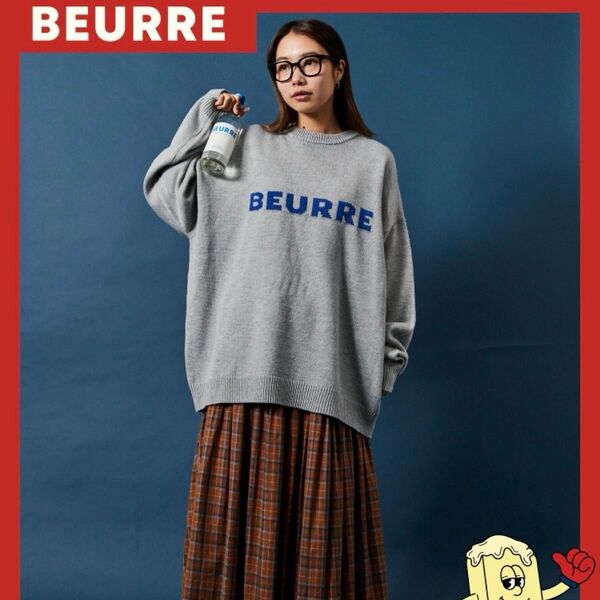 【美品】FREAK'S STORE ブーランジェリーブール 別注 ビッグシルエット ニット メンズ S