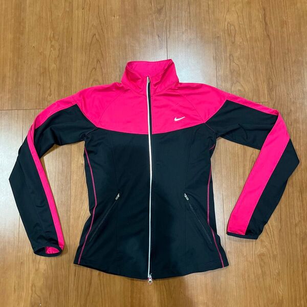 NIKE ナイキ ジップアップジャケット ピンク×ブラック レディース