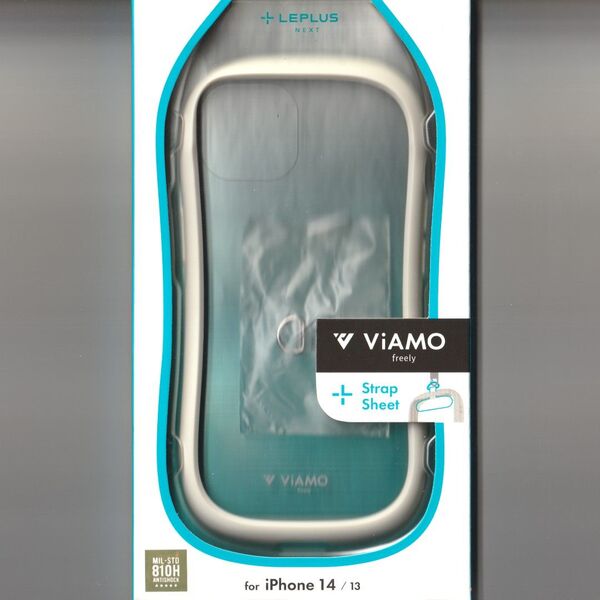 iPhone 14 13 耐衝撃 ケース ViAMO freely ホワイト