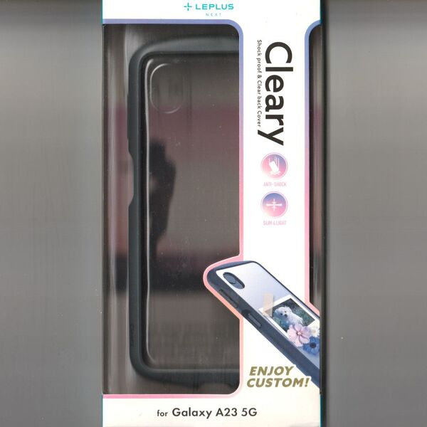 Galaxy A23 5G 耐衝撃 ケース Cleary ダークグレー