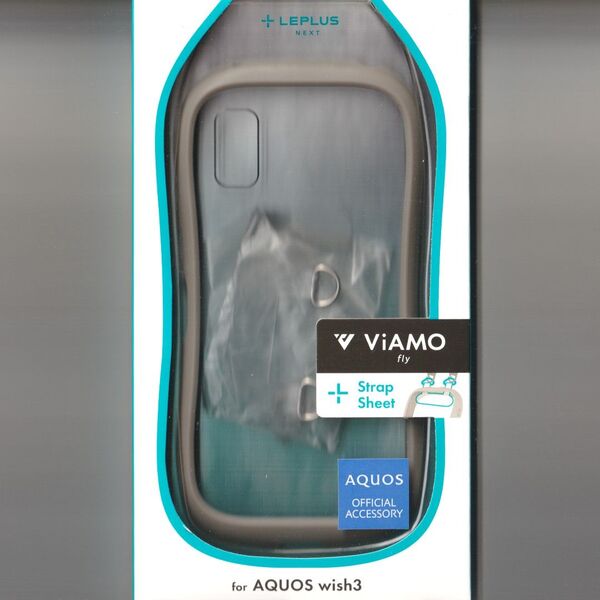 AQUOS wish3 耐衝撃 ケース ViAMO fly グレージュ