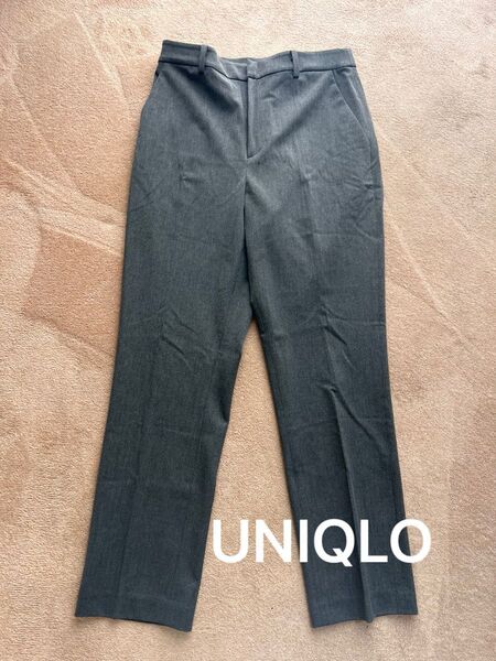 【ユニクロ】レディース スマートアンクルパンツ グレー 無地 極美品