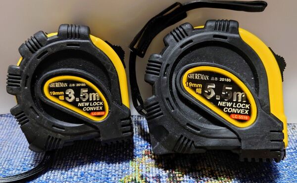 新品 ケンオー(KENOH) SHUREMAN ロックコンベックス 19mm幅 3.5m 19mm幅 5.5m 2セット