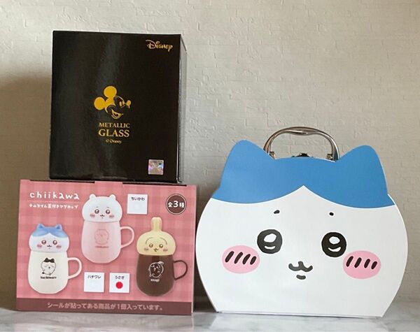 ちいかわ ハチワレ トランク うさぎ マグカップ ミッキーマウス メタリックグラス