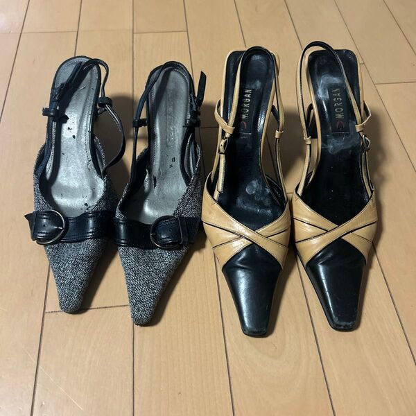 MORGAN パンプス ヒール ミュール セット 訳あり