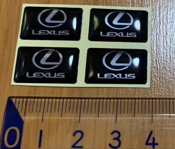 レクサス ミニステッカー エポキシ樹脂コーティング 8枚セット