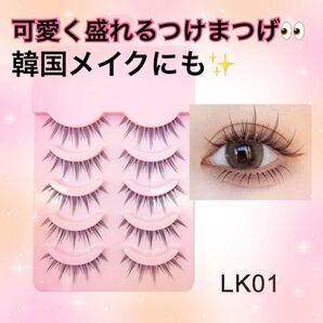つけまつげ 5ペア 小悪魔 メイク 韓国 ワンホン 可愛い 二重 化粧 イメチェン つけまつ毛